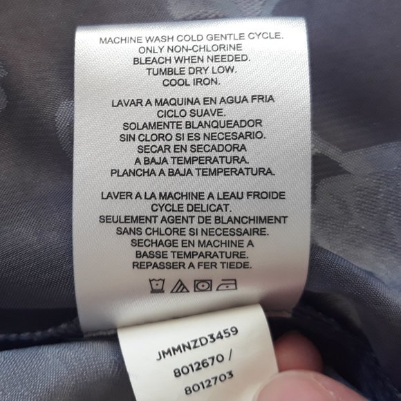 Jones New York Sleeveless Shirt, Semi-Sheer with Floral Pattern, Blue, Sz. M - Picture 10 of 10